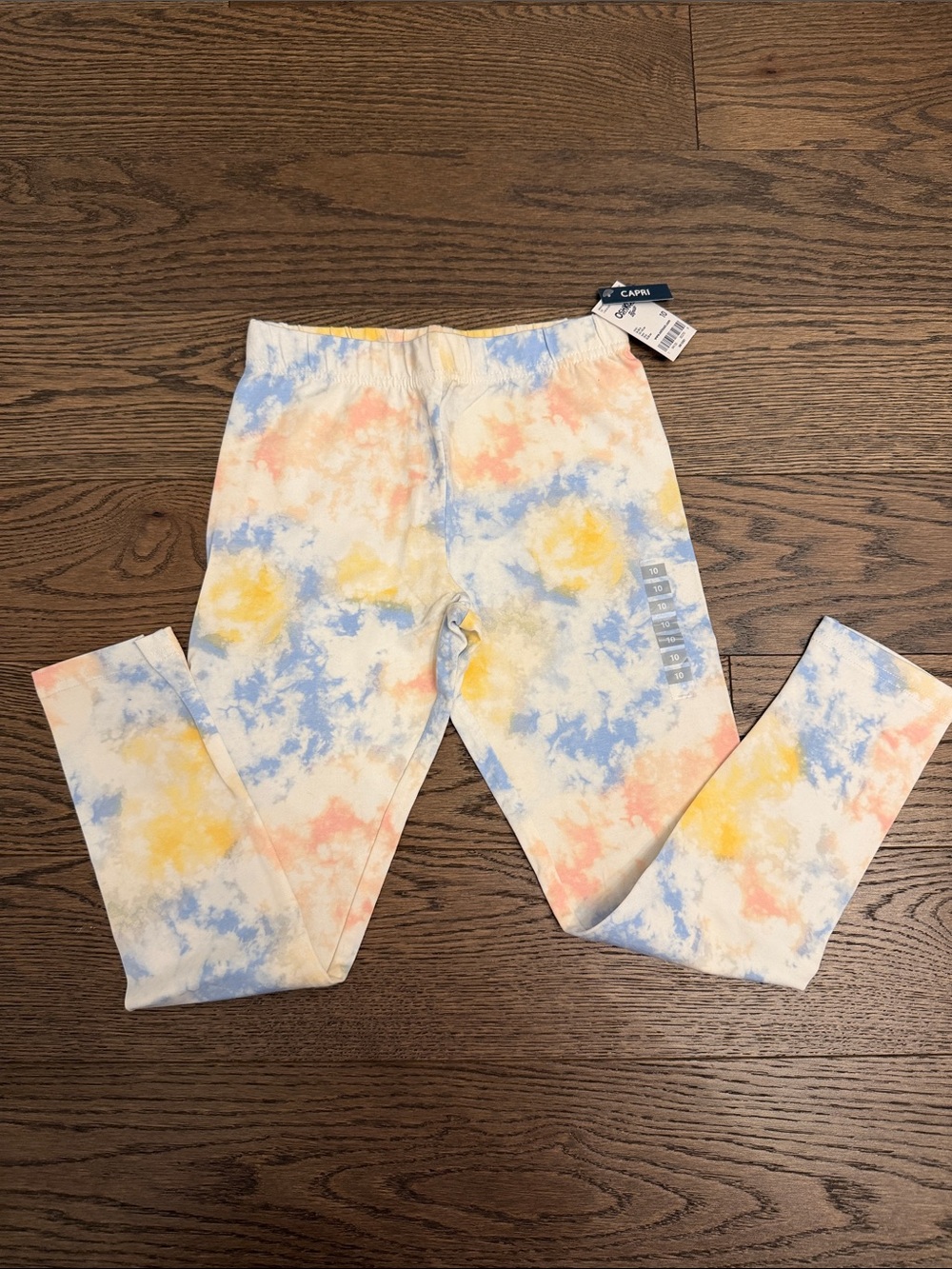 NWT OshKosh Kids Pastel Tie-Dye Capri Leggings